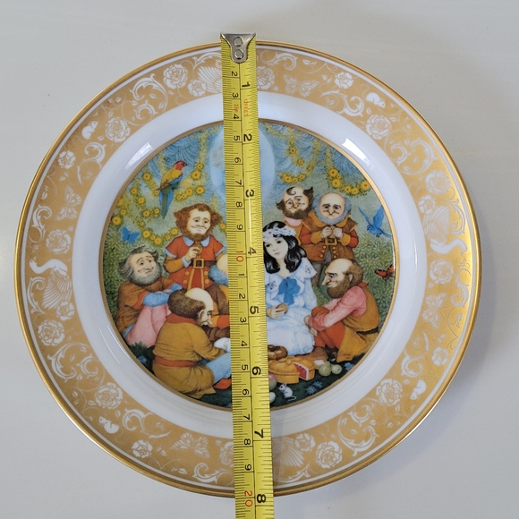 Snow-White & the Seven Dwarfs FRANKLIN PORCELAIN collectors plate - Picture 7 of 8
